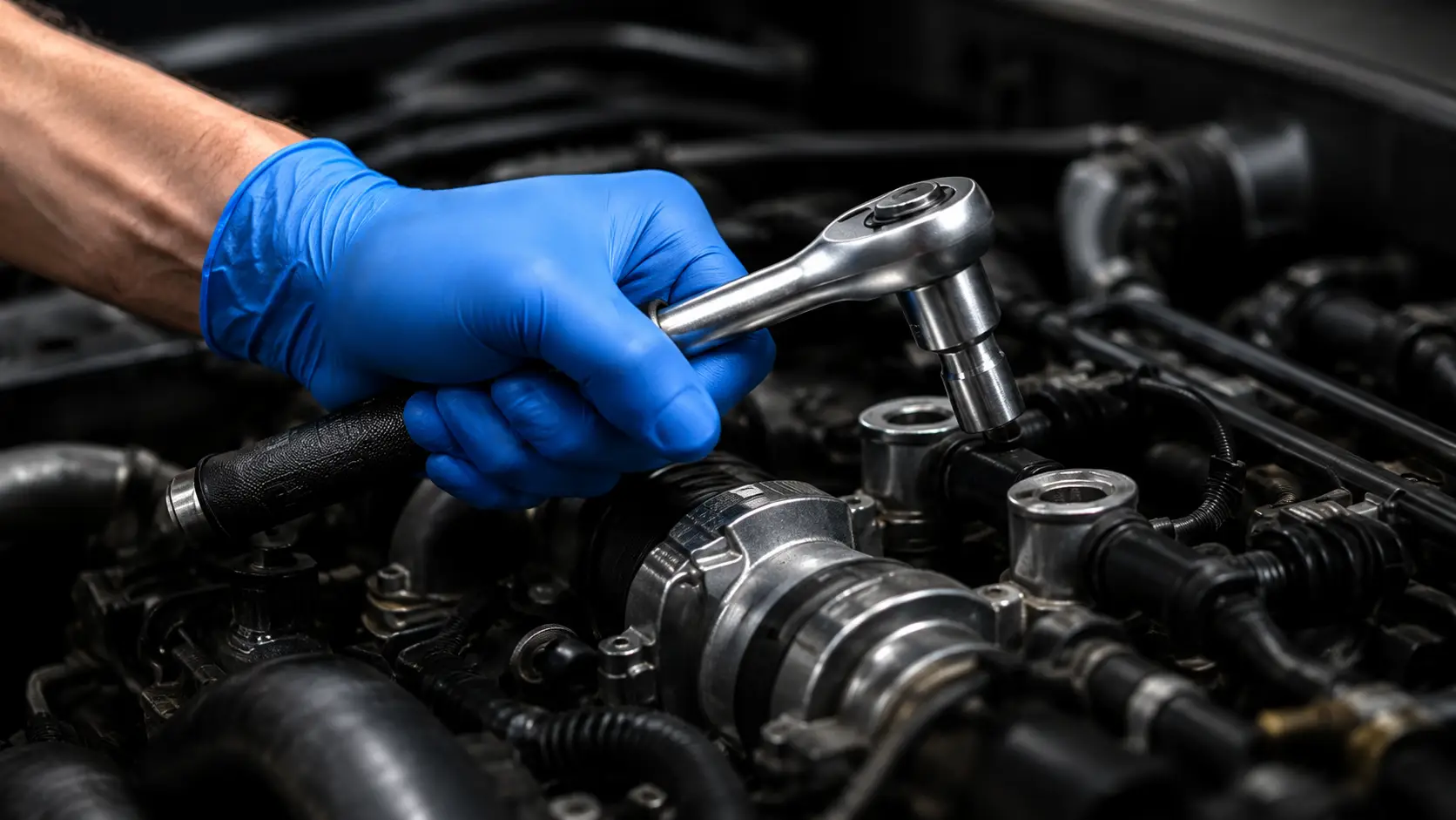 Mechanic Wrench & Engine