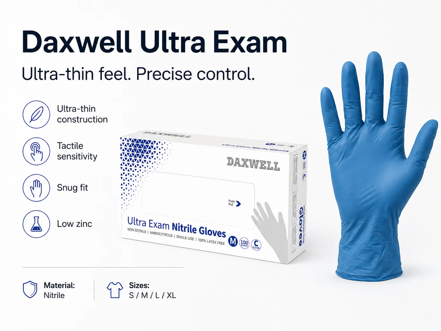 Nitrile CoreFlex Essential Exam Gloves Glove Pair View