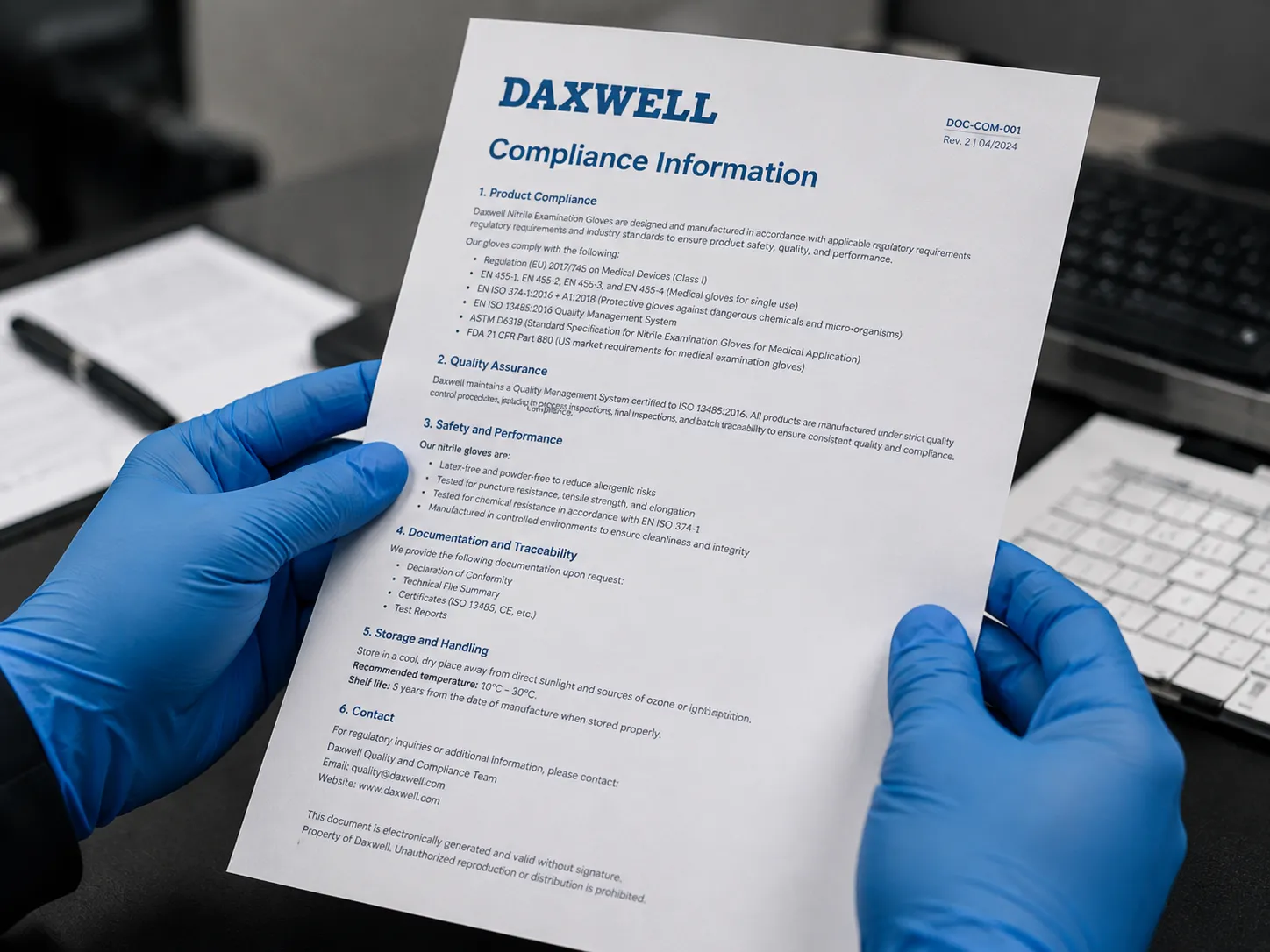 Documentation Transparency & Compliance Information